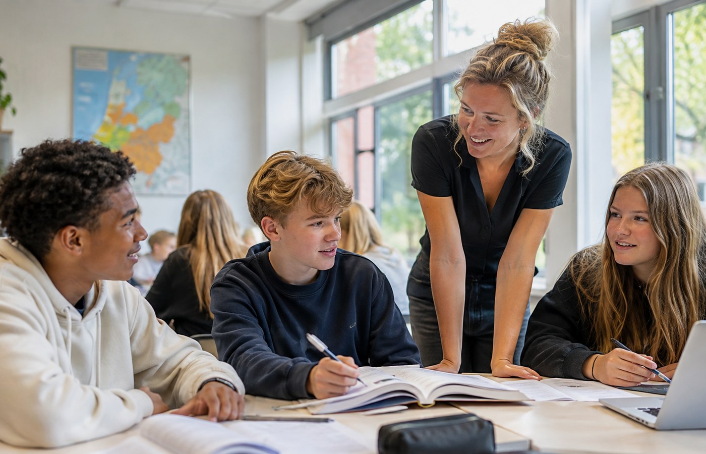 Schoolteam bespreekt toetsinformatie
